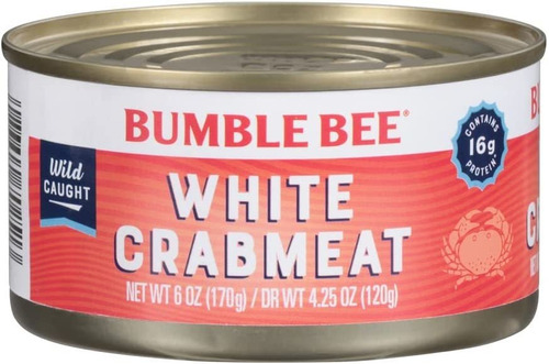 Cangrejo Blanco Enlatado Bumble Bee White Crab Meat 170g Imp