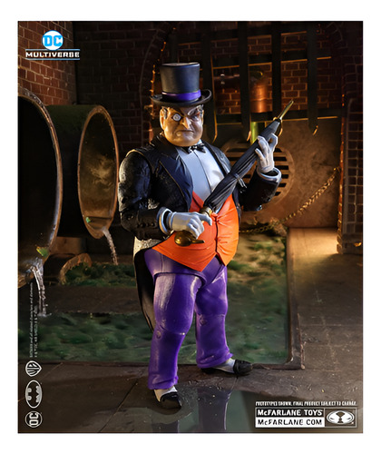 Figura Articulada 17128 El Pinguino Batman Mc Farlane 18cm