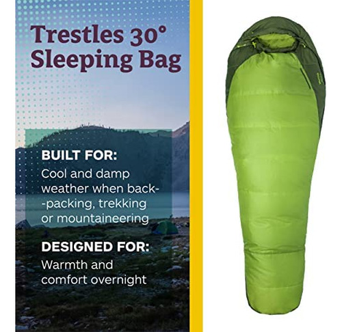 Saco De Dormir Para Hombre Marmot Trestles 30° | Con Aislami