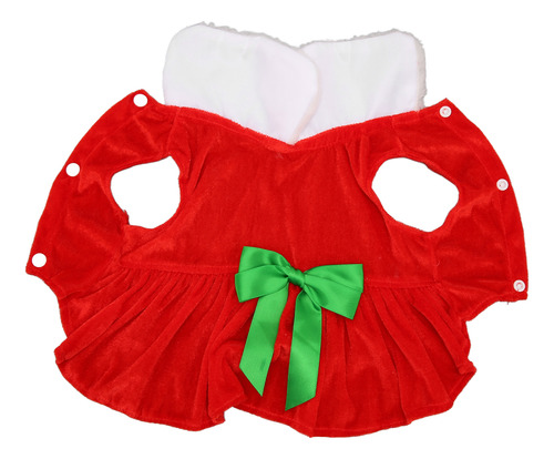 Vestido Navideño Con Falda Para Mascotas, Elegante Y Bonito