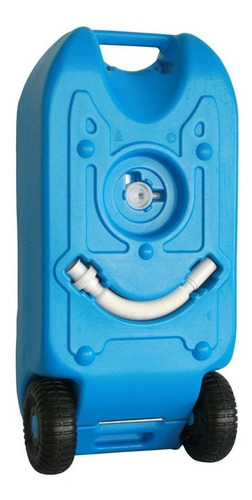 Caixa De Esgoto P/ Água Cinza E Negra Portátil C/ Roda 25ls Cor Azul