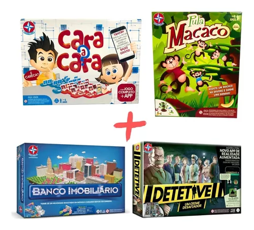 Jogo De Tabuleiro Cara A Cara Original Estrela C/ Aplicativo