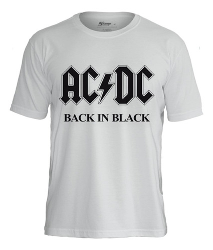 Camiseta Acdc Stamp Rockwear Ts1140 Camisa Banda Oficial