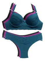 Comprar Lingerie Kit 3 Conjuntos Calcinha Sutiã Com Bojo Luxo Sexy