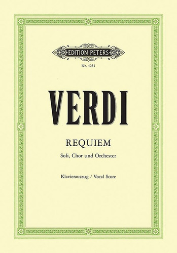 G. Verdi: Requiem For Smeztb Soli, Chor And Orchestra, Vocal