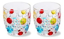 Comprar Fyueropa Vasos De Vidrio De Colores, Vasos Acanalados, Vasos