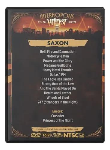 Saxon Dvd Hellfest 2024 | Frete grátis