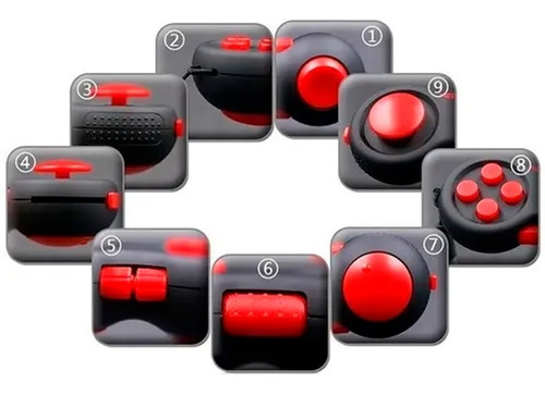 Imagen 2 de 10 de Joystick Juguete Pad Antiestrés Sensorial Varios Colores X1