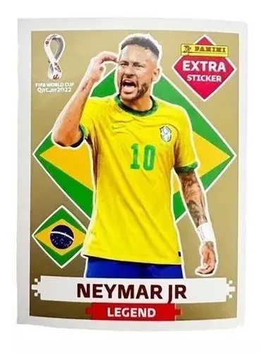 Figurinha Especial Neymar Legend Extra Copa 2022 - Escorrega o Preço