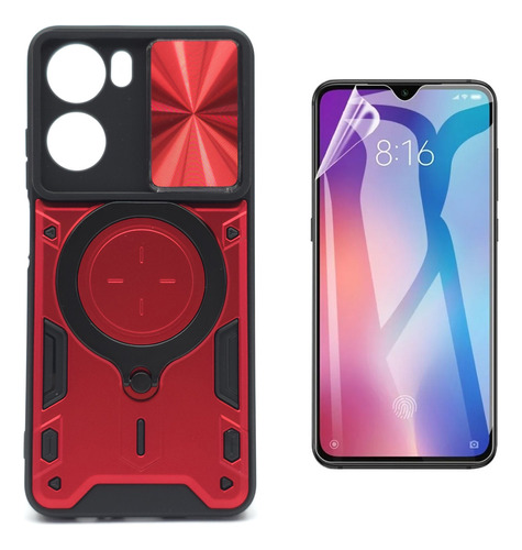 Funda + Mica Para Zte Axon 40 Lite Protector Case Uso Rudo