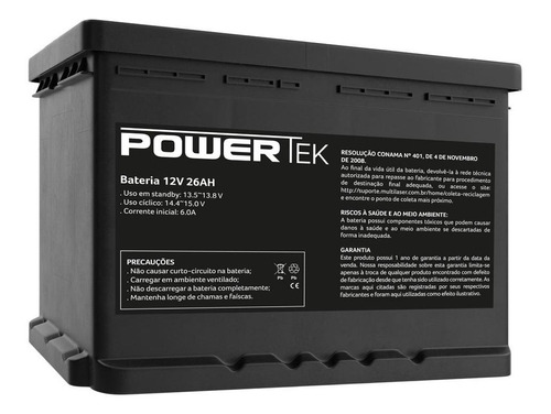 Bateria Powertek 12v 26ah - En018