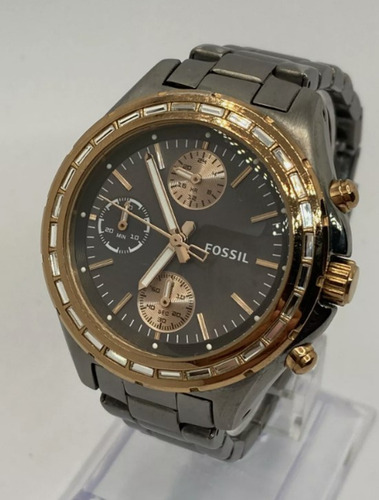 Reloj Fossil Mujer Ch2825 Cronografo Acero Inoxidable Usado (Usado)