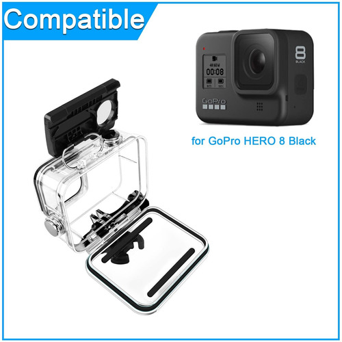 Estuche Impermeable Para Gopro Hero 8 Negro Carcasa 196