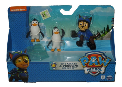 Paw Patrol Chase + Pinguinos Set De Rescate Original !!!