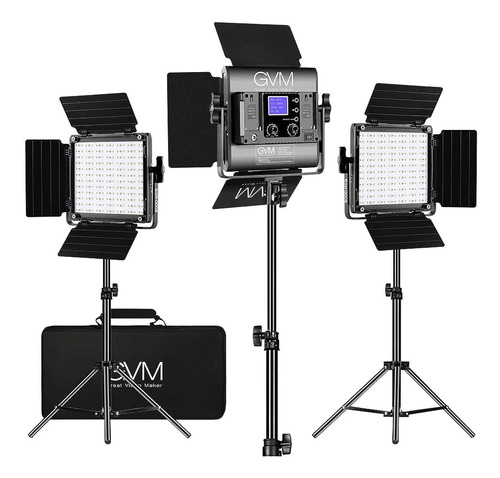 Kit De Iluminación De Vídeo Led Rgb Gvm, 16 Piezas