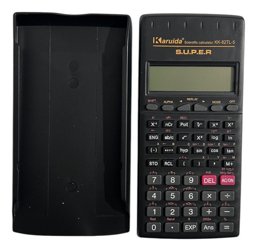 Calculadora Cientifica Con Funda 229 Funciones 12 Digitos Color Negro