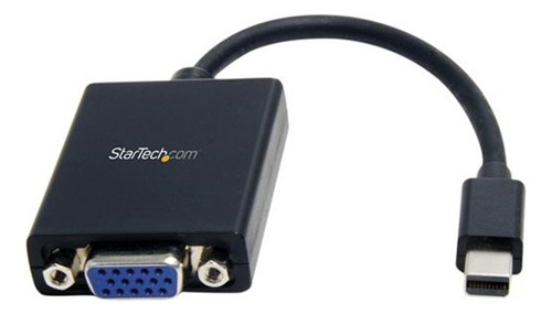 Adaptador Vga De 1 Mini Displayport Macho A 1 Vga Hembra Startech Mdp2vga Negro De 15cm