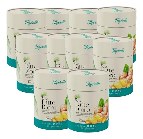 Kit X10 Latte Doro Cúrcuma Cane - g a $887