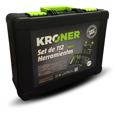 Set Herramientas Maletín Kroner 112 Pzas Cr. Vanadio Premium