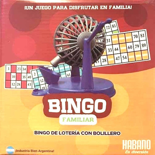 Bingo Loteria Familiar Habano Bolillero Juego De Mesa Orig