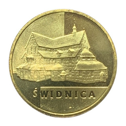 Moneda Polonia 2 Zlote Año 2007 Y# 621 Swidnica