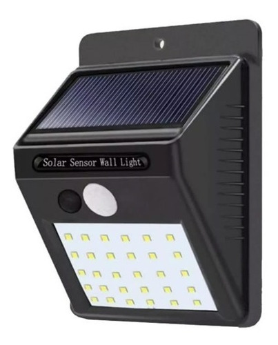 Lampara Aplique Chip Led Solar Con Sensor