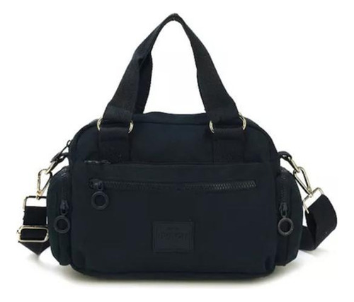 Bolsa Feminina Up4you Tactel Alça Mão E Transversal - Preto