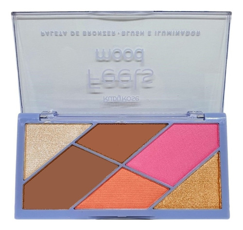Paleta Iluminador E Contorno Cheek Play Ruby Rose Hb-7502