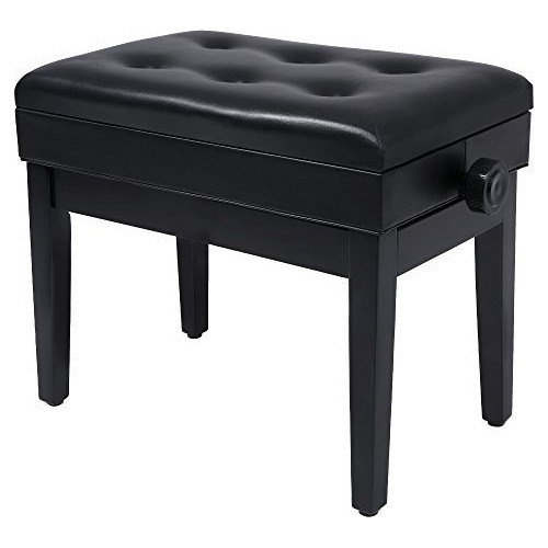 Ulpb57h Taburete Ajustable Para Piano Madera Color Negro