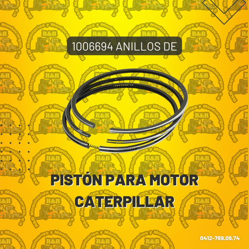 1006694 Anillos De Pistón Para Motor Caterpillar