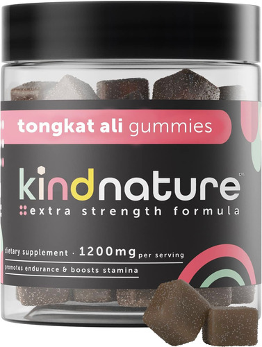 Kind Nature Tongkat Ali - Gomitas Para Hombre - 1200 Mg De E