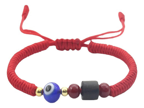 Pulsera Hecha Mano   Budismo Nudo Ajustable Rojo Negro ...