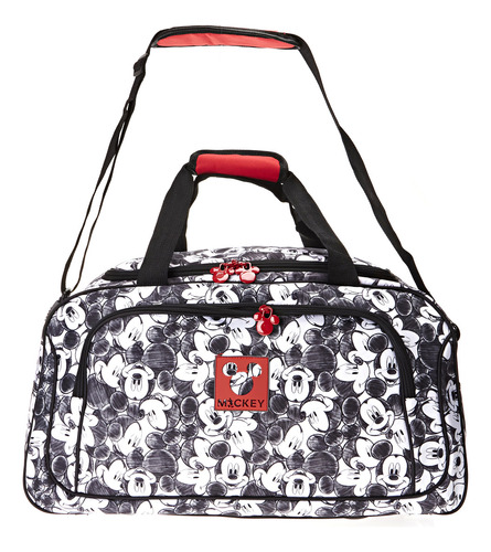 Bolsa Sacola De Viagem Mickey Mouse Branco Luxcel