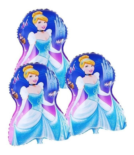 Globos De Las Princesas Blanca Nieves Rapunzel Cenicienta