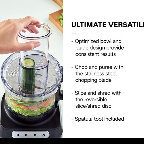 Procesador De Alimentos Braun Fp3101bk Easy Prep De 8 Tazas,