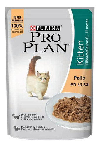 Alimento Húmedo Pro Plan Kitten Para Gato 85 G