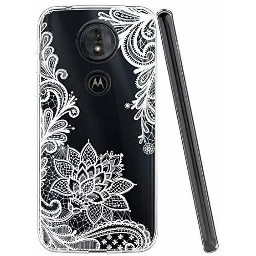 Moto G7 Funda, Moto G7 Plus Funda Con Flores, Sidande Shockp