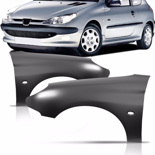 Paralama Dianteiro Peugeot 206 1999 A 05 06 07 08 09 10 11