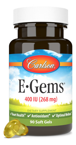 Carlson E-gems Vitamina E 400 Ui 90 Cápsulas