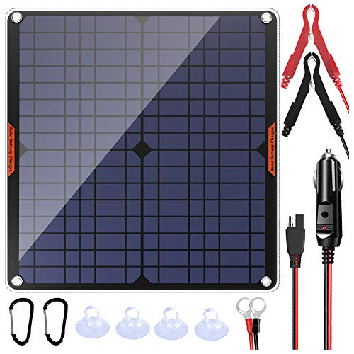 Oymsae 20w 12v Solar Panel Car Battery Charger Portable...