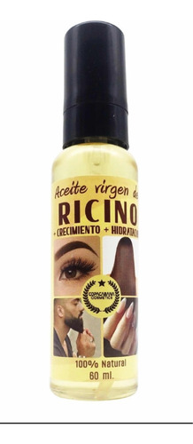 Aceite Ricino 100% Natural Para Cabello,pestanas,barba,uñas