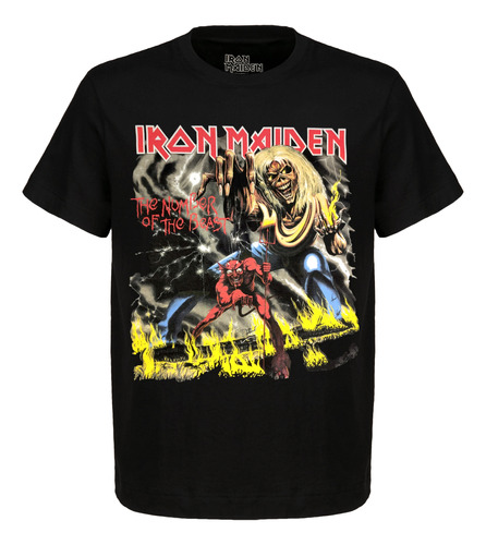 Iron Maiden Number Of The Beast Hombre Playera Camisa Toxic