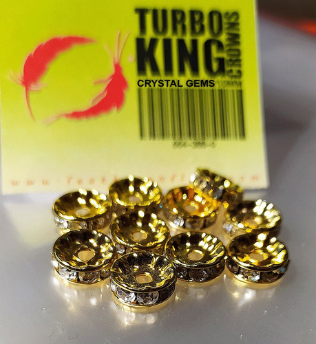 Material Atado Mosca Pluma Turbo King Crowns 8mm