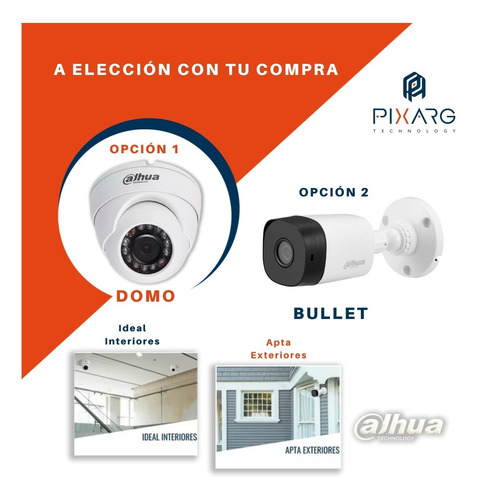 Kit 8 Camaras Seguridad Dahua Dvr 8 Canales Full Hd Lite P2p
