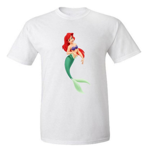 Remera Sublimada U Sirenita Ariel Sebastian Triton Flounder