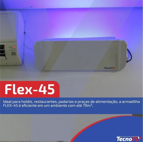 Armadilha Luminosa Flex-45 Mata Mosca Insetos Muriçoca Zica