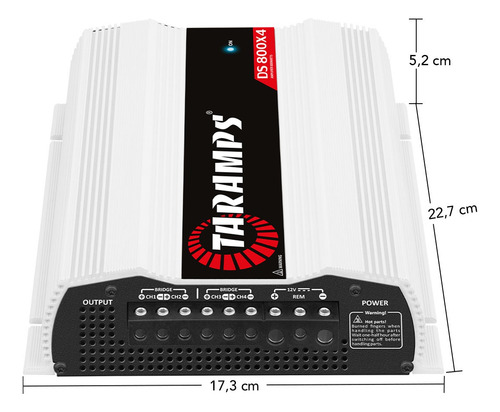 Modulo Taramps Ds 800x4 2 Ohms 800w Substituto Ts 800x4