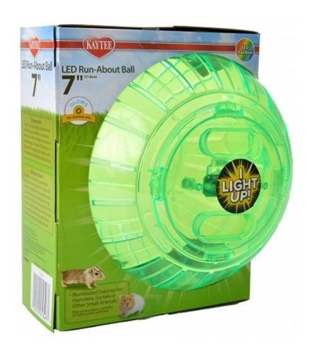 Pelota Para Hamster Jerbos Con Luz Kaytee Medium 7 Pulgadas