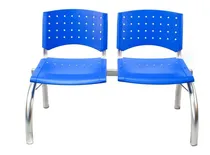 Comprar Silla Tandem X2 Asientos Salas De Espera Consultorio Plastico Caño Gris Metalizado Asientos Reforzados
