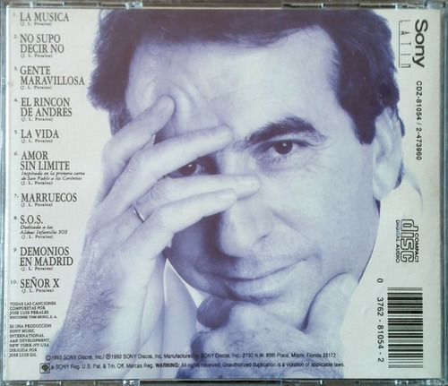 José Luis Perales Gente Maravillosa Cd (Usado)